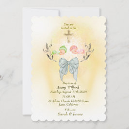 ソフトゴールデンクロスバプテスマの招待 招待状