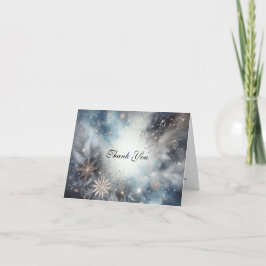 ソフトゴールデンダスティブルーロマンス結婚ズ サンキューカード