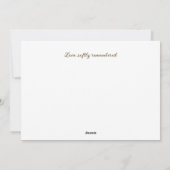 ソフトゴールド バロック フラワーフォトフレーム コラージュ シーズンカード (裏面)