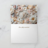 ソフトゴールド バロック フラワーフォトフレーム コラージュ シーズンカード (内部)