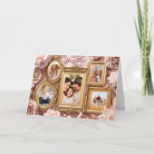 ソフトゴールド バロック フラワーメモリーフレームギャラリー シーズンカード (正面)