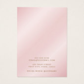 ソフトサテンピンクイヤリングディスプレイカード (裏面)