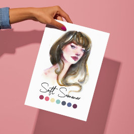 ソフトサマータイプ季節色解析技術 ポスター