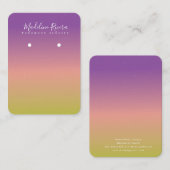 ソフトサングラディエント手作りイヤリングディスプレイカード コーリングカード (正面/裏面)