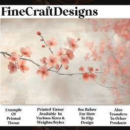 ソフトサンゴの花と花BP8Bデコページ 薄葉紙