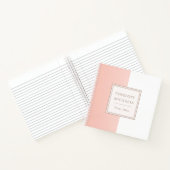 ソフトサンゴ及びホワイトカラーブロックノート ノートブック (内部)