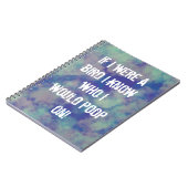 ソフトサンセットカラー雲抽象芸術スパイラルフォト ノートブック (左側)