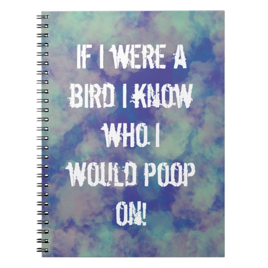 ソフトサンセットカラー雲抽象芸術スパイラルフォト ノートブック (正面)