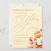 ソフトサンセットヒュース結婚式招待状 招待状 (正面)