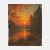ソフトサンセットライト フリースブランケット (正面)