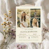 ソフトサンド4写真卒業パーティー 案内状