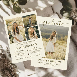 ソフトサンド4写真卒業パーティー 案内状