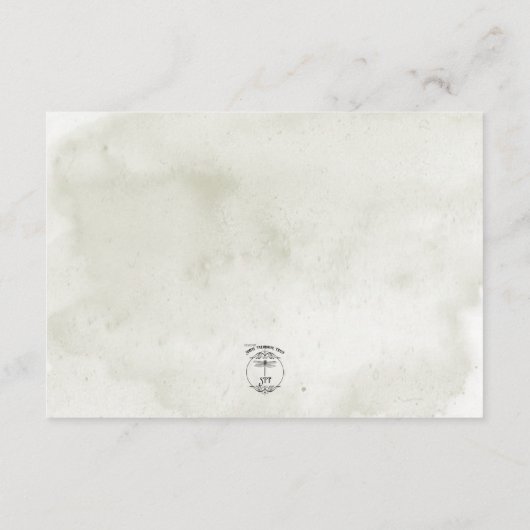 ソフトサンフラワーズボホハートウェディングレセプション エンクロージャーカード (裏面)