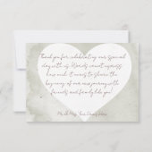 ソフトサンフラワーズボ結婚ホハートサンキューカード サンキューカード (裏面)