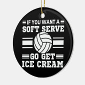 ソフトサーもしビスにアイスクリームを取りに行きたい セラミックオーナメント (左)