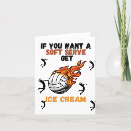 ソフトサーもしビスにアイスクリームを食べたい サンキューカード