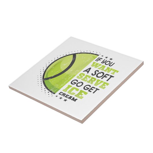 ソフトサーもしビス行ってアイスクリームを手に入れおもしろいて タイル (側面)