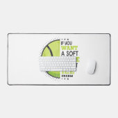 ソフトサーもしビス行ってアイスクリームを手に入れおもしろいて デスクマット (キーボード&マウス)