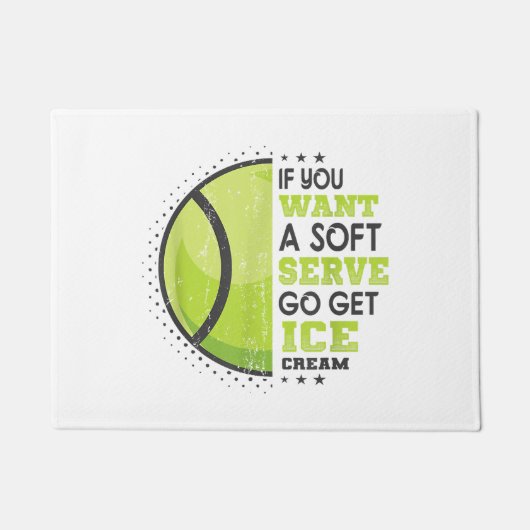 ソフトサーもしビス行ってアイスクリームを手に入れおもしろいて ドアマット (正面)