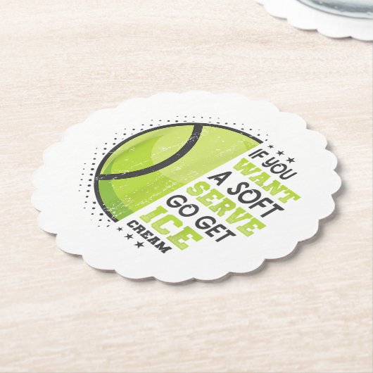 ソフトサーもしビス行ってアイスクリームを手に入れおもしろいて ペーパーコースター (アングル)