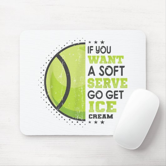 ソフトサーもしビス行ってアイスクリームを手に入れおもしろいて マウスパッド (マウス)