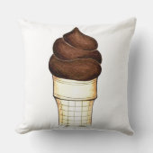 ソフトサーブチョコレートアイスクリームコーンスクープ クッション (正面)