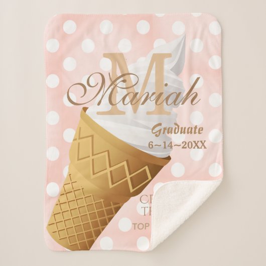 ソフトサーブバニラアイスクリームコーン シェルパブランケット (正面)