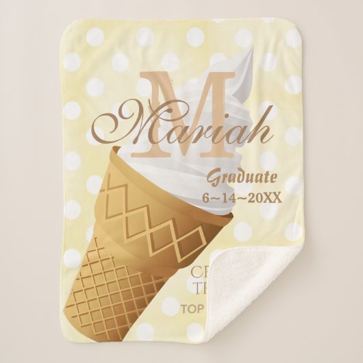 ソフトサーブバニラアイスクリームコーン シェルパブランケット (正面)