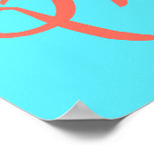 ソフトシアンとビタースウィートハロー ポスター (角)