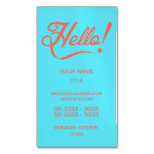 ソフトシアンとビタースウィートハロー マグネット名刺 (正面縦)