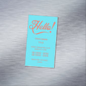 ソフトシアンとビタースウィートハロー マグネット名刺 (インサイチュ)