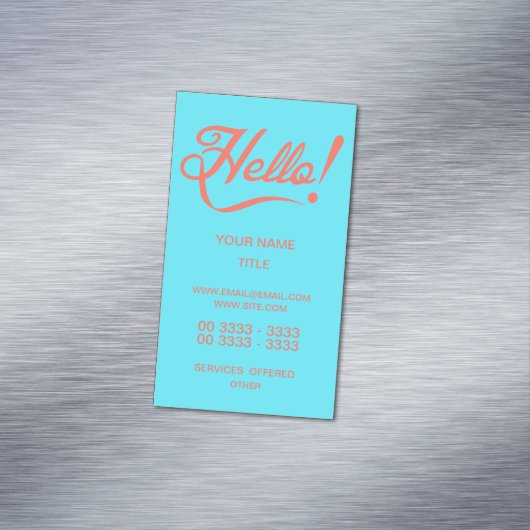 ソフトシアンとビタースウィートハロー マグネット名刺 (インサイチュ)