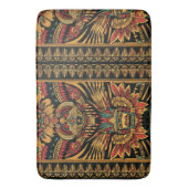 ソフトシアンアステカドリームプルッシュバスマット バスマット (正面縦)