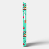 ソフトシアンイースターパターン電話ケース Case-Mate iPhoneケース (裏面 / 左)