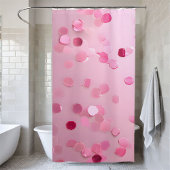 ソフトシックなピンクのシークインシャワーカーテン シャワーカーテン