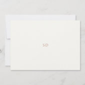 ソフトシックフローラウォーターカラー結婚式招待状 招待状 (裏面)