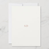 ソフトシックフローラウォーターカラー結婚式招待状 招待状 (裏面)