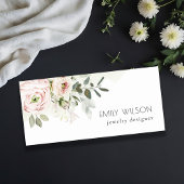 ソフトシック赤面ピンク牡丹リーフ植物フローラ 名札