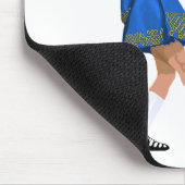 ソフトシューアイリッシュダンサー（ブルー） マウスパッド (コーナー)