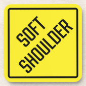 ソフトショルダー懸命プラスチックコースター コースター (正面)