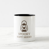 ソフトシリー不気味ズランタンマグ – ミニマルハロウィーン ツートーンマグカップ (中央)