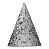 ソフトシルバーグレーグリッター#1 パーティーハット (裏面)