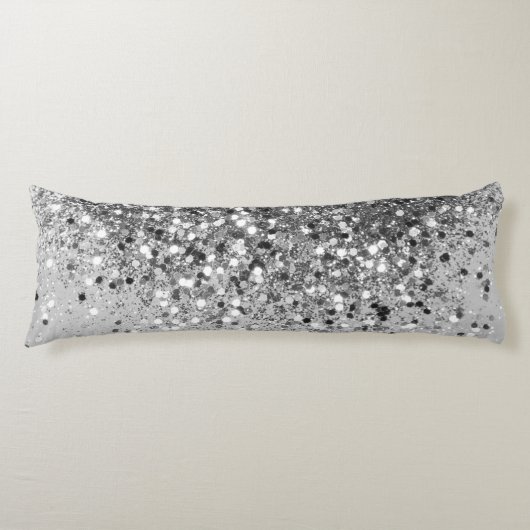 ソフトシルバーグレーグリッター#1 ボディピロー (正面)