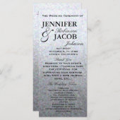 ソフトシルバーパステル結婚式 プログラム (正面/裏面)