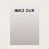 ソフトシルバーモダンイヤリング表示カード (正面)