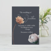 ソフトシンプルミニマル開花 招待状 (スタンド正面)