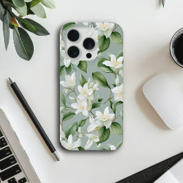 ソフトジャスミンフローラルエレガンス iPhone 15 PROケース