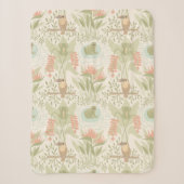 ソフトジャングルのカエルと鳥 シェルパブランケット (正面)
