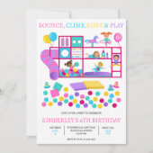 ソフトジャ遊ングジム誕生日パーティーの招待状 招待状 (正面)