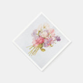 ソフトスイートピーヴィンテージブーケナプキンス スタンダードカクテルナプキン (角)